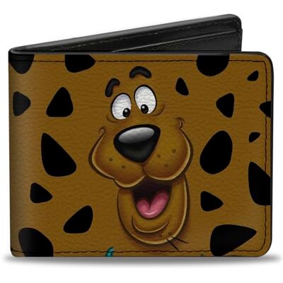Buckle-Down Buckle Down mixte adulte Wallet Scooby Doo Close-up Expression/spots Brown/black/whit Portefeuille à 2 plis multicolore - Buckle-Down Buckle Down mixte adulte Wallet Scooby Doo Close-up Expression/spots Brown/black/whit Portefeuille à 2 plis multicolore -