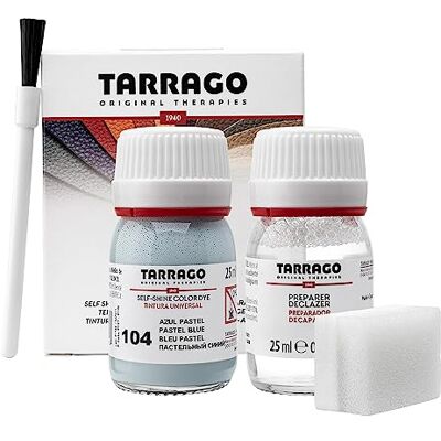 Tarrago Self Shine Color Dye 25 ml Teinture Auto-brillante pour Chaussures et Accessoires Couvre les Éraflures et l'Usure des Chaussures (Bleu Pastel 104) Tarrago Self Shine Color Dye 25 ml Teinture Auto-brillante pour Chaussures et Accessoires Couvre les Éraflures et l'Usure des Chaussures (Bleu Pastel 104)