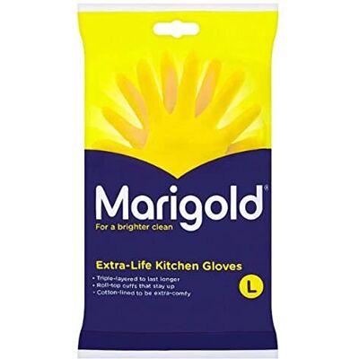 MARIGOLD Extra Life Lot de 6 gants de cuisine Taille L MARIGOLD Extra Life Lot de 6 gants de cuisine Taille L