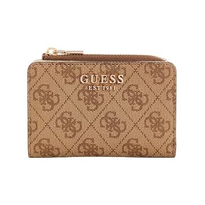 GUESS Laurel Étui pour cartes avec fermeture Éclair Motif latte GUESS Laurel Étui pour cartes avec fermeture Éclair Motif latte