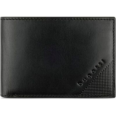 bugatti Mini portefeuille Nobile en cuir véritable Petit portefeuille avec protection RFID, noir bugatti Mini portefeuille Nobile en cuir véritable Petit portefeuille avec protection RFID, noir