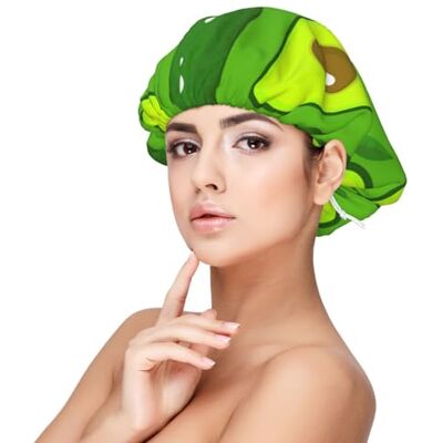 Poadnly Avocat sur la nourriture et les boissons vertes,Bonnet de nuit en satin pour adultes Bonnet de nuit élastique pour femme, couvre-cheveux de nuit Poadnly Avocat sur la nourriture et les boissons vertes,Bonnet de nuit en satin pour adultes Bonnet de nuit élastique pour femme, couvre-cheveux de nuit