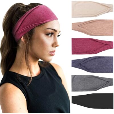 DRESHOW 6 Pièces Bandeau Cheveux pour Femme Yoga Courir Bandeaux Sport Entraînement Bandeaux Mignon Accessoire DRESHOW 6 Pièces Bandeau Cheveux pour Femme Yoga Courir Bandeaux Sport Entraînement Bandeaux Mignon Accessoire