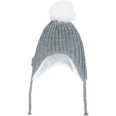 Chicco Caldo Cappello hivernale avec pon, fermeture éclair, Girs (Grigio) Chicco Caldo Cappello hivernale avec pon, fermeture éclair, Girs (Grigio)