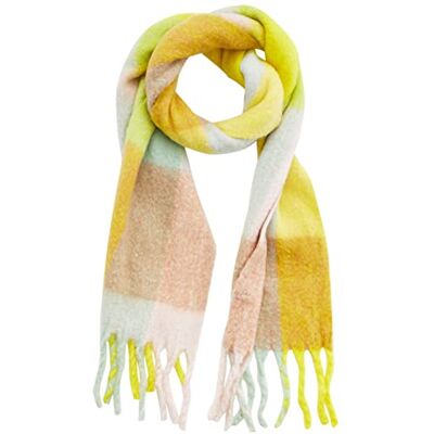 ONLY Onlagnes Life Scarf Acc tissé Écharpe, Maize/Checks : Multi Colour Check, Taille Unique Femme ONLY Onlagnes Life Scarf Acc tissé Écharpe, Maize/Checks : Multi Colour Check, Taille Unique Femme