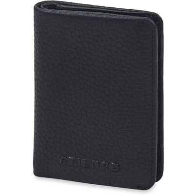 STILORD "Levent" Porte Carte en Cuir Véritable Mini Etui Carte élégant Portefeuille Cuir Protection RFID Femme Homme Porte Monnaie Slim Wallet Card Holder Pochette Carte Couleur:noir STILORD "Levent" Porte Carte en Cuir Véritable Mini Etui Carte élégant Portefeuille Cuir Protection RFID Femme Homme Porte Monnaie Slim Wallet Card Holder Pochette Carte Couleur:noir