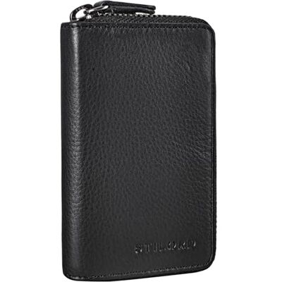 STILORD "Fidelis" Étui Porte-Clés Cuir Vintage 3-en-1 Pochette Pochette de Clef Petit Porte-Monnaie et Porte Cartes Blocage RFID en Cuir Véritable Couleur:noir STILORD "Fidelis" Étui Porte-Clés Cuir Vintage 3-en-1 Pochette Pochette de Clef Petit Porte-Monnaie et Porte Cartes Blocage RFID en Cuir Véritable Couleur:noir