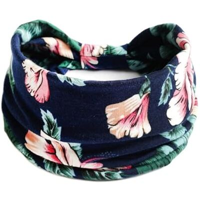 IKFGTJRE Bandeau de sport avec nœud pour le yoga, bandeau élastique pour femme, bandeau large pour cheveux, bandanas floraux, accessoires pour cheveux IKFGTJRE Bandeau de sport avec nœud pour le yoga, bandeau élastique pour femme, bandeau large pour cheveux, bandanas floraux, accessoires pour cheveux