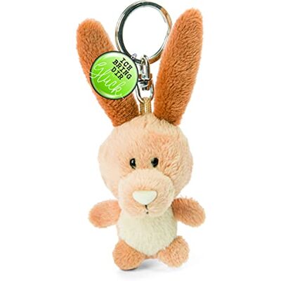 NICI 7 cm Ich bringe Dir Glück » – Pendentif Bonheur en Forme de Lapin pour Tour de Cou, Trousseau Porte-clés, 47540, Marron/Beige NICI 7 cm Ich bringe Dir Glück » – Pendentif Bonheur en Forme de Lapin pour Tour de Cou, Trousseau Porte-clés, 47540, Marron/Beige