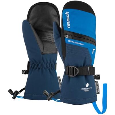 Reusch Lando R-TEX XT Moufles juniors très chaudes, imperméables et respirantes, gants d'hiver, gants de ski, moufles pour enfants, adolescents, filles, garçons Reusch Lando R-TEX XT Moufles juniors très chaudes, imperméables et respirantes, gants d'hiver, gants de ski, moufles pour enfants, adolescents, filles, garçons