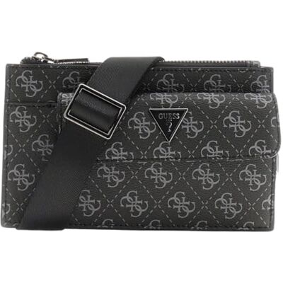 GUESS Milano Ceinture pour homme Noir foncé/U GUESS Milano Ceinture pour homme Noir foncé/U