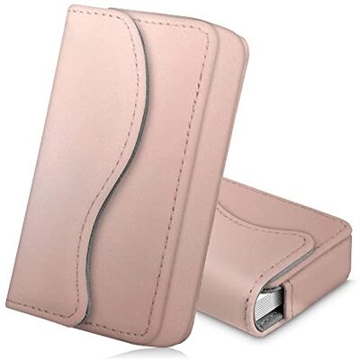 FINTIE Porte-Cartes de Visite/Titulaire de la Carte de crédit, Premium PU en Cuir Fait Main Organisateur Porte-Cartes Universel avec Fermeture magnétique, 10 * 6 * 2 cm, Or Rose Porte-cartes de Visite, Titulaire de Carte de Crédit, Organisateur avec Fer FINTIE Porte-Cartes de Visite/Titulaire de la Carte de crédit, Premium PU en Cuir Fait Main Organisateur Porte-Cartes Universel avec Fermeture magnétique, 10 * 6 * 2 cm, Or Rose Porte-cartes de Visite, Titulaire de Carte de Crédit, Organisateur avec Fer