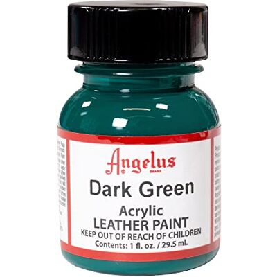 Angelus Peinture pour cuir Vert foncé 1 oz Angelus Peinture pour cuir Vert foncé 1 oz