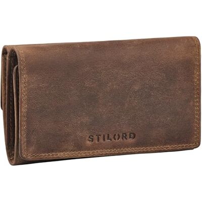 STILORD "Daria" Moderne Porte Monnaie Femme Cuir Portefeuille Long Grand Format Blocage RFID Bourse Vintage Etui Porte Carte avec 14 Pochettes pour Cartes Cuir Veritable Couleur:marron moyen STILORD "Daria" Moderne Porte Monnaie Femme Cuir Portefeuille Long Grand Format Blocage RFID Bourse Vintage Etui Porte Carte avec 14 Pochettes pour Cartes Cuir Veritable Couleur:marron moyen