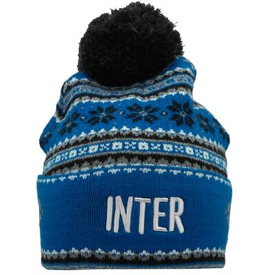 Inter Chapeau PONPON Jacquard 153477, Noir, taille unique Inter Chapeau PONPON Jacquard 153477, Noir, taille unique
