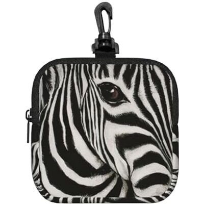 Poadnly Zèbre rayé noir et blanc imprimé, sac de rangement carré à fermeture éclair, porte-monnaie en néoprène, petits portefeuilles, pochette à monnaie, porte-monnaie Poadnly Zèbre rayé noir et blanc imprimé, sac de rangement carré à fermeture éclair, porte-monnaie en néoprène, petits portefeuilles, pochette à monnaie, porte-monnaie