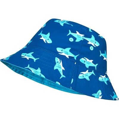 Playshoes UV-Schutz Fischerhut Hai Bonnet, Bleu (Blau 7), 51 (Taille Fabricant: 51centimeters) Mixte Enfant Playshoes UV-Schutz Fischerhut Hai Bonnet, Bleu (Blau 7), 51 (Taille Fabricant: 51centimeters) Mixte Enfant