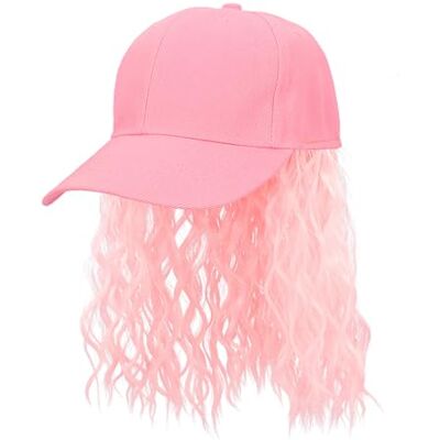 Boland Casquette de baseball avec perruque en cheveux synthétiques, bonnet pour carnaval, fête à thème ou festival Boland Casquette de baseball avec perruque en cheveux synthétiques, bonnet pour carnaval, fête à thème ou festival