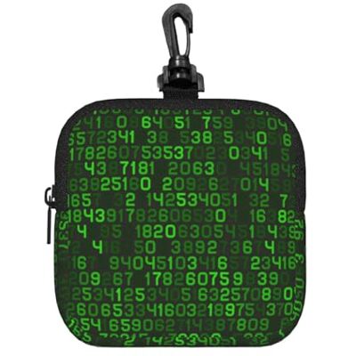 Poadnly Programmer Green Decimal Computer Code, sac de rangement carré à fermeture éclair, porte-monnaie en néoprène, petits portefeuilles, pochette à monnaie, porte-monnaie Poadnly Programmer Green Decimal Computer Code, sac de rangement carré à fermeture éclair, porte-monnaie en néoprène, petits portefeuilles, pochette à monnaie, porte-monnaie