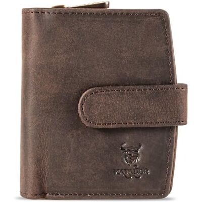 MATADOR Valencia MINI Petit portefeuille pour femme En cuir Avec boîte cadeau élégante Avec bloqueur RFID Mini portefeuille de luxe De nombreux compartiments pour cartes Marron foncé MATADOR Valencia MINI Petit portefeuille pour femme En cuir Avec boîte cadeau élégante Avec bloqueur RFID Mini portefeuille de luxe De nombreux compartiments pour cartes Marron foncé