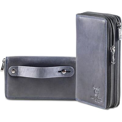 MATADOR Madrid Portefeuille pour femme en cuir avec emballage cadeau élégant Portefeuille pour femme en cuir avec protection RFID Portefeuille de luxe en cuir pour femme, Bleu marine, MADRID MATADOR Madrid Portefeuille pour femme en cuir avec emballage cadeau élégant Portefeuille pour femme en cuir avec protection RFID Portefeuille de luxe en cuir pour femme, Bleu marine, MADRID