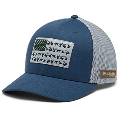 Columbia PHG Game Flag Mesh Ball Cap Casquette moyenne pour femme, Zinc/Cool Grey, S-M Columbia PHG Game Flag Mesh Ball Cap Casquette moyenne pour femme, Zinc/Cool Grey, S-M