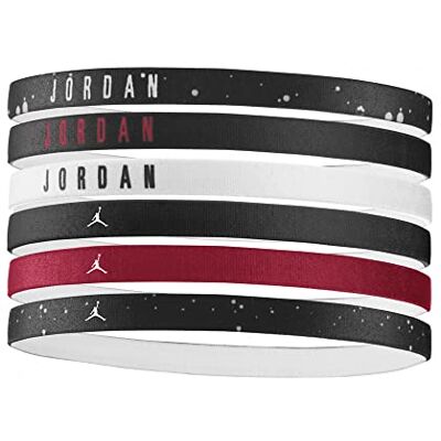 NIKE Jordan Headbands Bandeau de cheveux pour usage sportif 6 pièces NIKE Jordan Headbands Bandeau de cheveux pour usage sportif 6 pièces