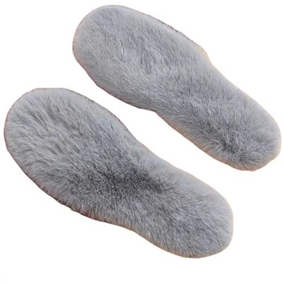 MdybF Lot de 4 paires de semelles intérieures chaudes en fausse fourrure de lapin pour l'hiver Chaudes, douces, épaisses et chaudes Accessoires de chaussures en peluche Gris-38 MdybF Lot de 4 paires de semelles intérieures chaudes en fausse fourrure de lapin pour l'hiver Chaudes, douces, épaisses et chaudes Accessoires de chaussures en peluche Gris-38