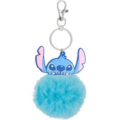 Disney Peers Hardy Porte-clés Lilo et Stitch avec pompon bleu, bleu, One Size, Moderne Disney Peers Hardy Porte-clés Lilo et Stitch avec pompon bleu, bleu, One Size, Moderne