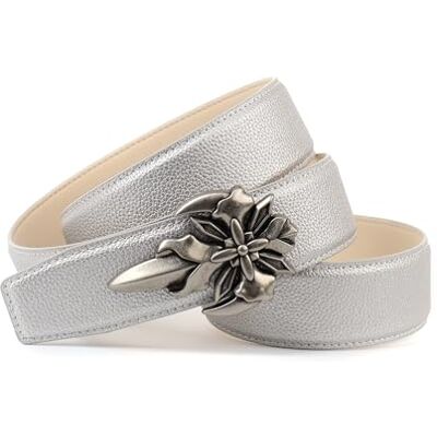 Crown Ledergürtel mit Unterführung 1sgts Ceinture Femme Crown Ledergürtel mit Unterführung 1sgts Ceinture Femme