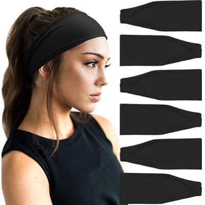 DRESHOW 6 Pièces Bandeau Cheveux pour Femme Yoga Courir Bandeaux Sport Entraînement Bandeaux Mignon Accessoire DRESHOW 6 Pièces Bandeau Cheveux pour Femme Yoga Courir Bandeaux Sport Entraînement Bandeaux Mignon Accessoire
