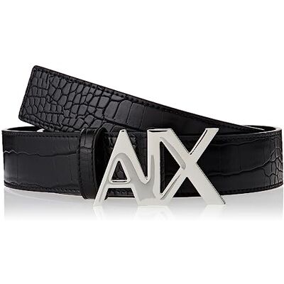 Giorgio Armani Exchange Logo Buckle, imprimé Tortoiseshell Belt Décontracté Giorgio Armani Exchange Logo Buckle, imprimé Tortoiseshell Belt Décontracté