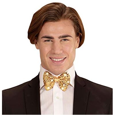 W WIDMANN MILANO Party Fashion Noeud Papillon 4 Lumières LED Bowtie Paillettes Accessoire Carnaval W WIDMANN MILANO Party Fashion Noeud Papillon 4 Lumières LED Bowtie Paillettes Accessoire Carnaval