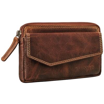 STILORD Cruz Étui à clés vintage en cuir avec compartiments pour cartes RFID, étui à clés en cuir véritable pour clés de voiture et cartes de crédit, Salerno Marron, S, Porte-monnaie STILORD Cruz Étui à clés vintage en cuir avec compartiments pour cartes RFID, étui à clés en cuir véritable pour clés de voiture et cartes de crédit, Salerno Marron, S, Porte-monnaie