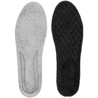 ITRHJTGP Semelles intérieures thermiques en polaire pour femme Auto-chauffantes Pour l'hiver Épaisses Coussinets en mousse à mémoire de forme Pour homme et femme 2 paires Gris noir 41-42 ITRHJTGP Semelles intérieures thermiques en polaire pour femme Auto-chauffantes Pour l'hiver Épaisses Coussinets en mousse à mémoire de forme Pour homme et femme 2 paires Gris noir 41-42