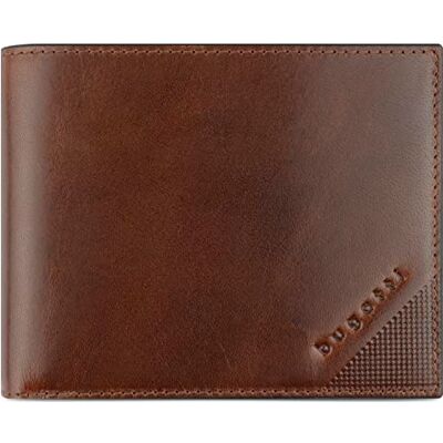 bugatti Portefeuille Nobile en cuir véritable Portefeuille paysage avec protection RFID, cognac bugatti Portefeuille Nobile en cuir véritable Portefeuille paysage avec protection RFID, cognac