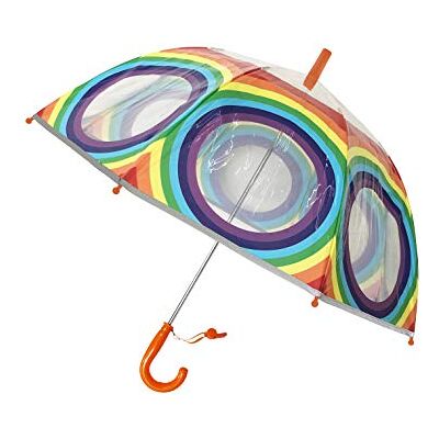 SMATI SMARTBULLE Parapluie Enfant Transparent Cloche Bordure réfléchissante : Résistant au vent ; Diamètre=71cm ; ouverture manuel ; Parapluie Fille et Garçon ; Motif : ARC EN CIEL SMATI SMARTBULLE Parapluie Enfant Transparent Cloche Bordure réfléchissante : Résistant au vent ; Diamètre=71cm ; ouverture manuel ; Parapluie Fille et Garçon ; Motif : ARC EN CIEL