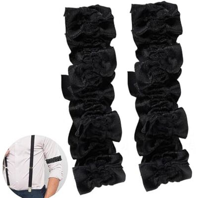 Bessy shop 1 paire de supports de manches élastiques pour homme et femme, style années 20, brassard, porte-jarretelles, bandes antidérapantes et extensibles pour costume en jersey, pinces à cravates Bessy shop 1 paire de supports de manches élastiques pour homme et femme, style années 20, brassard, porte-jarretelles, bandes antidérapantes et extensibles pour costume en jersey, pinces à cravates