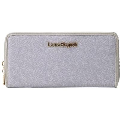 Laura Biagiotti Portefeuille femme en PU, avec porte-monnaie et fermeture éclair Zip Around, Texture Crackle Avec Boîte Cadeau, Béton., 19 cm, Classcio 1 Zip Laura Biagiotti Portefeuille femme en PU, avec porte-monnaie et fermeture éclair Zip Around, Texture Crackle Avec Boîte Cadeau, Béton., 19 cm, Classcio 1 Zip