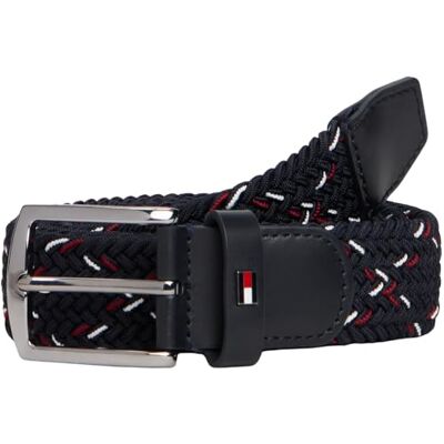 Tommy Hilfiger Ceinture élastique tissée Denton pour homme, Noir (noir), 90 Tommy Hilfiger Ceinture élastique tissée Denton pour homme, Noir (noir), 90