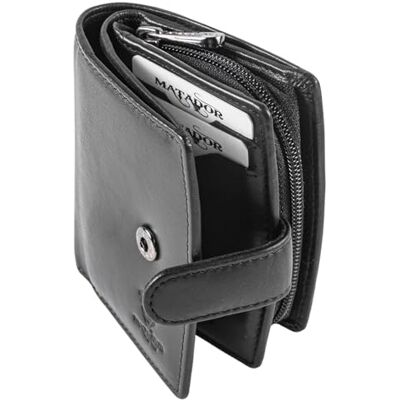 MATADOR Valencia MINI Portefeuille pour femme en cuir avec boîte cadeau élégante, petit portefeuille élégant pour femme avec bloqueur RFID, mini portefeuille de luxe, nombreux compartiments pour MATADOR Valencia MINI Portefeuille pour femme en cuir avec boîte cadeau élégante, petit portefeuille élégant pour femme avec bloqueur RFID, mini portefeuille de luxe, nombreux compartiments pour