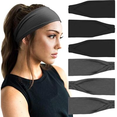 DRESHOW 6 Pièces Bandeau Cheveux pour Femme Yoga Courir Bandeaux Sport Entraînement Bandeaux Mignon Accessoire DRESHOW 6 Pièces Bandeau Cheveux pour Femme Yoga Courir Bandeaux Sport Entraînement Bandeaux Mignon Accessoire