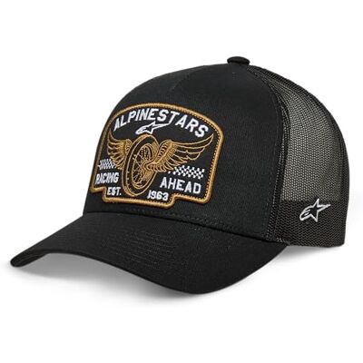 Alpinestars Heritage Trucker Hat Casquette de Baseball Homme, noir/noir, taille unique Alpinestars Heritage Trucker Hat Casquette de Baseball Homme, noir/noir, taille unique