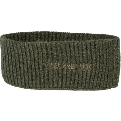 styleBREAKER 04026068 Bandeau en tricot pour femme avec motif côtelé, logo brodé, bandeau d'hiver chaud, couleur : olive styleBREAKER 04026068 Bandeau en tricot pour femme avec motif côtelé, logo brodé, bandeau d'hiver chaud, couleur : olive
