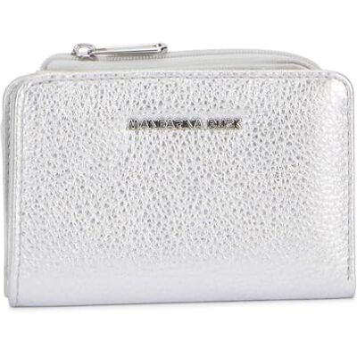 Mandarina Duck Mellow Metal Wallet, Accessoires de voyage, Portefeuilles pour femme, taille unique, argent, Taglia Unica Mandarina Duck Mellow Metal Wallet, Accessoires de voyage, Portefeuilles pour femme, taille unique, argent, Taglia Unica