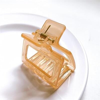 EBayin Pince à cheveux transparente en forme de crabe pour femmes, pinces à cheveux carrées en acrylique, couleur bonbon, accessoires pour cheveux, pinces à cheveux creuses EBayin Pince à cheveux transparente en forme de crabe pour femmes, pinces à cheveux carrées en acrylique, couleur bonbon, accessoires pour cheveux, pinces à cheveux creuses
