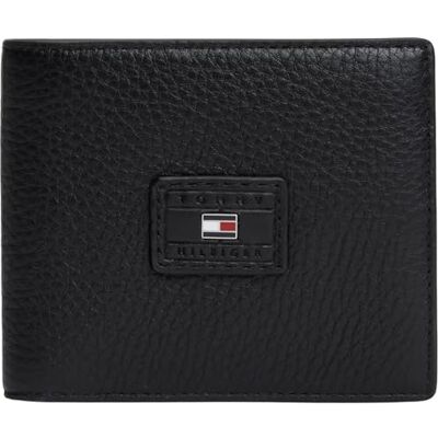 Tommy Hilfiger Portefeuille à deux volets pour homme Th Casual Flag CC and Coin AM0AM14255, noir (noir), taille unique Tommy Hilfiger Portefeuille à deux volets pour homme Th Casual Flag CC and Coin AM0AM14255, noir (noir), taille unique