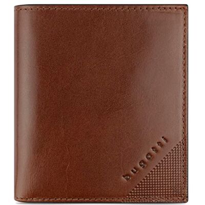 bugatti Portefeuille Nobile Portrait en cuir véritable Petit portefeuille avec protection RFID, cognac bugatti Portefeuille Nobile Portrait en cuir véritable Petit portefeuille avec protection RFID, cognac