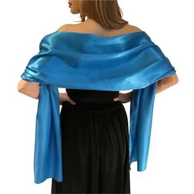 ZGCrumphant Beau châle pour femme, 200 x 45 cm, long pour fête de mariage, blanc, style rétro, étole ZGCrumphant Beau châle pour femme, 200 x 45 cm, long pour fête de mariage, blanc, style rétro, étole