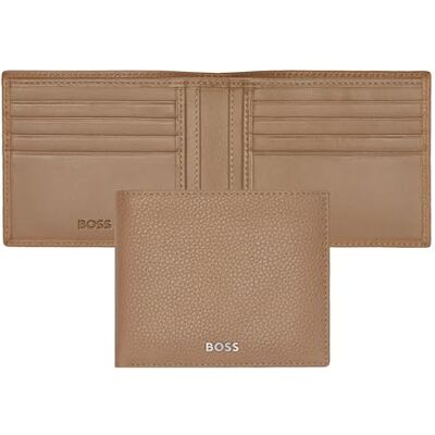 Boss Portefeuille Classic Grained, beige, 17, Classique Boss Portefeuille Classic Grained, beige, 17, Classique